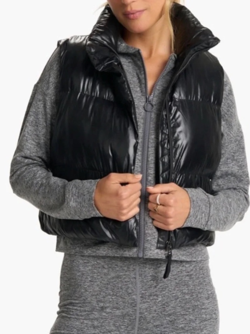 Vuori The Hudson Insulated Crop Vest Black XS Extra Small